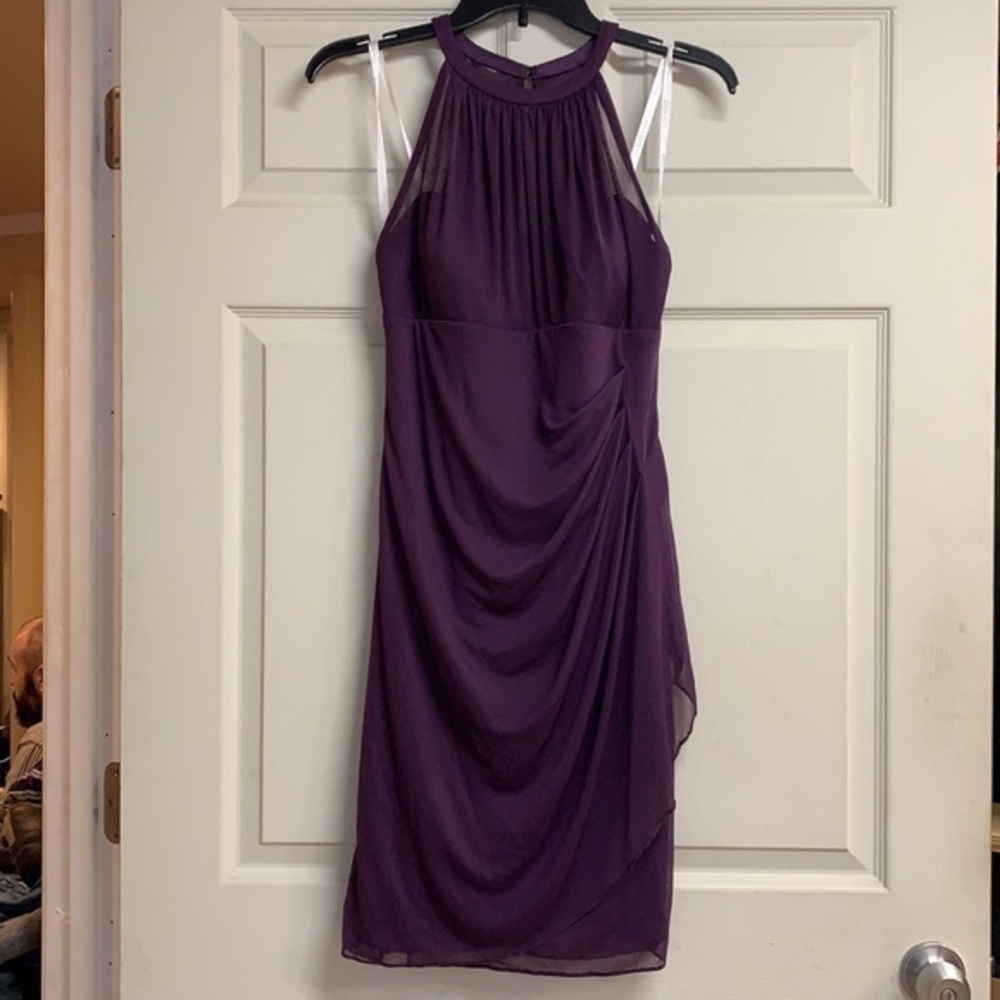 David’s Bridal Short Formal/Cocktail Dress - Plum 🌹